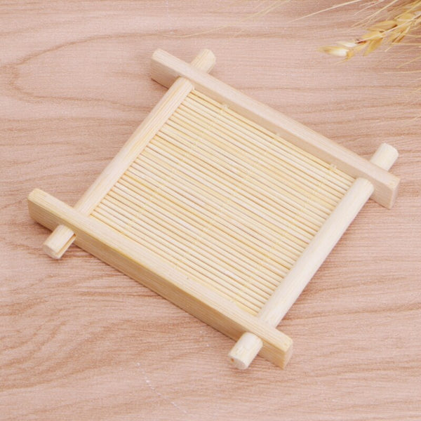 Mini Solid Wood Tea Coaster