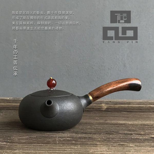 TANGPIN black ceramic teapot kettle chinese