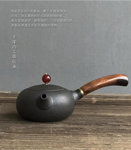 TANGPIN black ceramic teapot kettle chinese